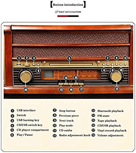 JRZTC Platine Vinyle Bluetooth avec Haut-parleurs intégrés et Enregistrement phonographique Vintage à entraînement par… - Les Beatles, Paul McCartney, John Lennon, RIngo Starr, George Harrison JRZTC Platine Vinyle Bluetooth avec Haut-parleurs intégrés et Enregistrement phonographique Vintage à entraînement par… – Image 5