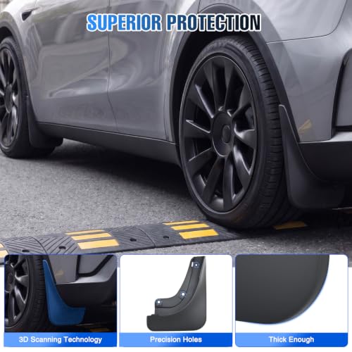 Image of Nilight Mud Flaps Splash Guards for Model Y Juniper 2025 2026 | No Drilling Precision Fit, Heavy Duty All Weather Protection, Front & Rear Set