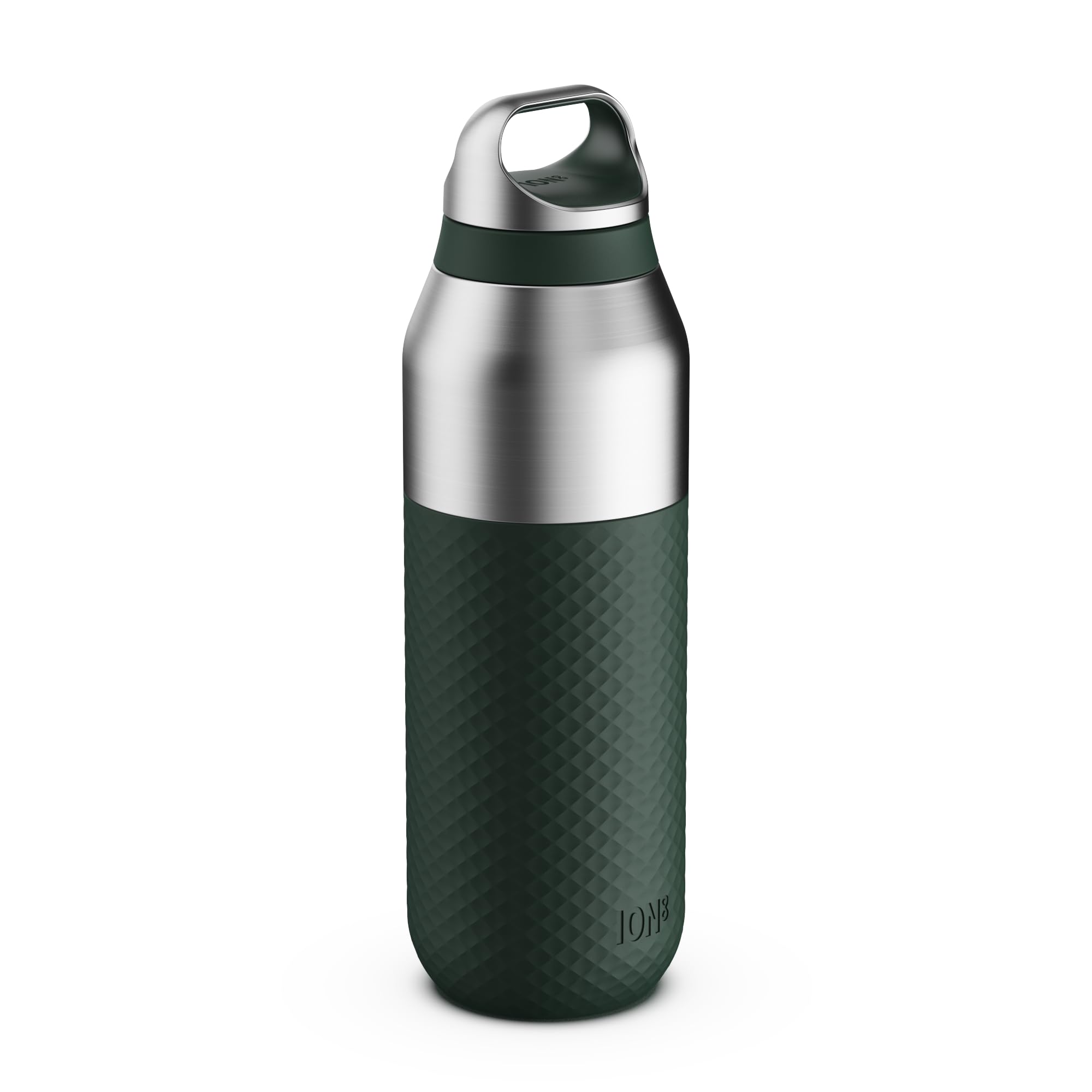 ION8 Primo ROAM Insulated Water Bottle 655 ml (22 oz)– Leakproof Stainless Steel, Vacuum Insulated for Hot & Cold Drinks, Twist Lid, Dishwasher Safe, Dark Green — image 1