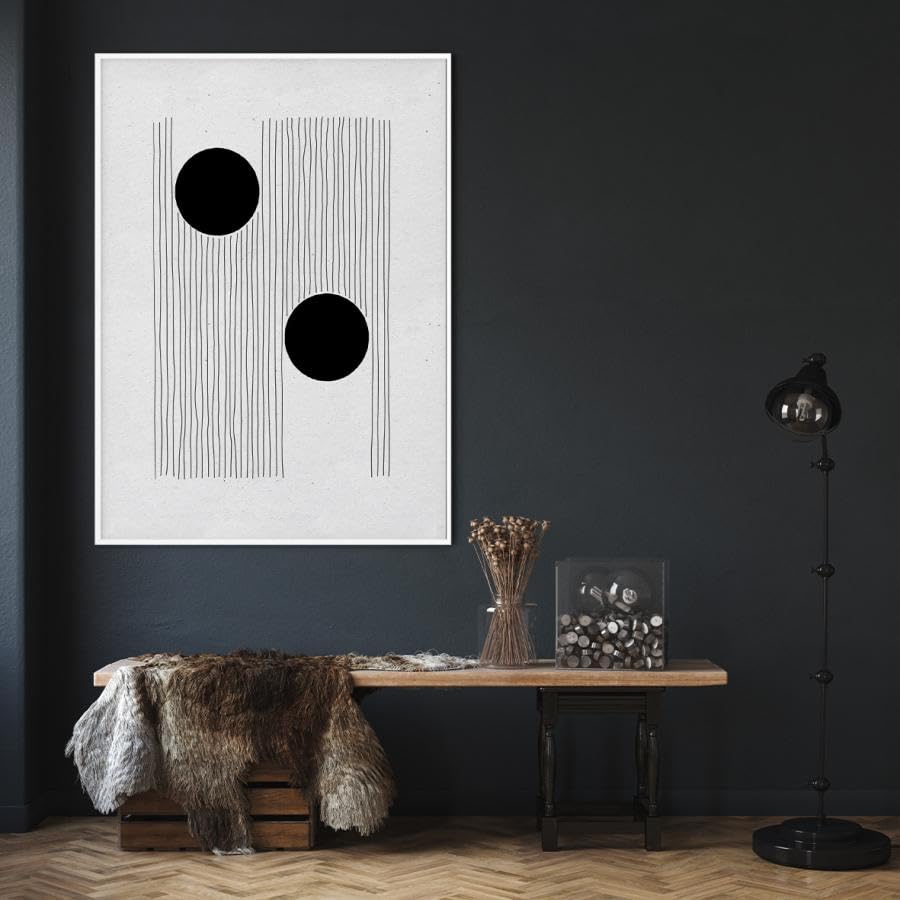 Amazon.co.jp: E.hina モノトーンポスター【 抽象画 304