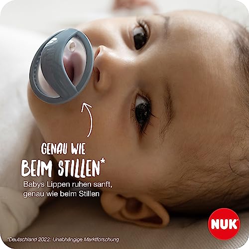 NUK MommyFeel Babyschnuller | 0−9 Monate | stillfreundliche Sauger | BPA-freies Silikon | Greige & Sandstone | 2 Stück 5
