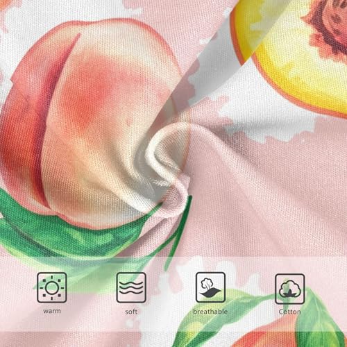 Playful Watercolor Peaches Pink Girls Underwear Toddler 2t Cotton Girl Panties Cute Aesthetic Briefs Kids Undies3