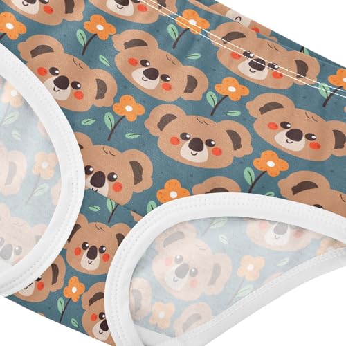 Little Girl Underwear Toddler Panties Kids Undies Koalas Soft Cotton Briefs 2T-8Y4