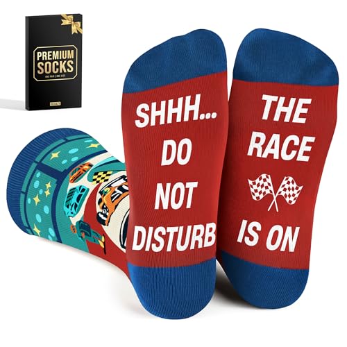 VICRAZY Racing Car, Sport Car Socks for Men, Women - Formula 1 Gifts, Racing Socks, Stocking Stuffers for Men, Women