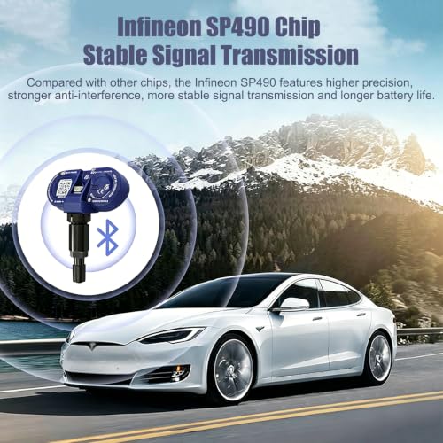Image of Bluetooth TPMS Sensor for Tesla Model 3 Y X S Tire Pressure Sensor 2.4GHz