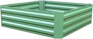 Selections Metal Raised Vegetable Bed in Green (100cm x 100cm x 30cm)