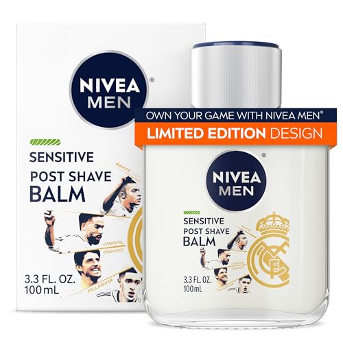 NIVEA MEN Sensitive Post Shave Balm, with VitaminPro Complex, Alcohol Free After Shave Balm for Men, 3.3 Fl Oz Bottle