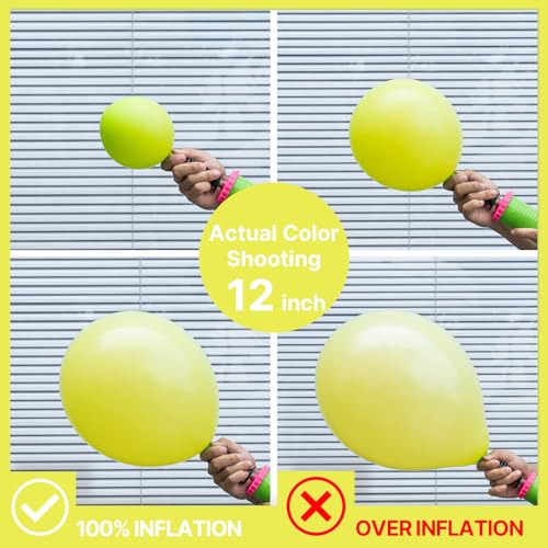 Image of PartyWoo Lime Green Balloons 50pcs Light Pastel Kelly Green Color 12 Inch