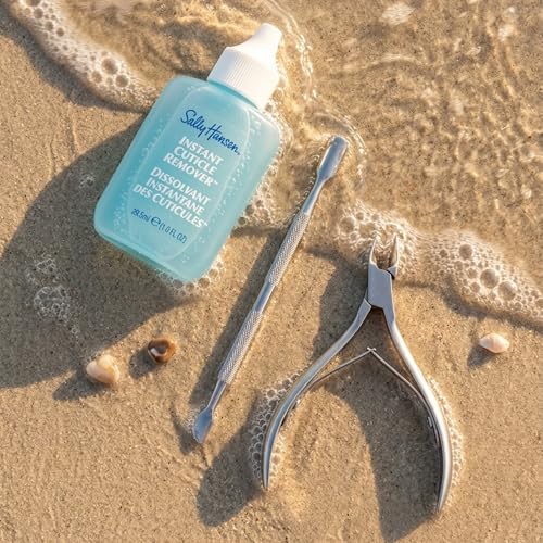 Nagelhautentferner Set - Nagelhautzange & Nagelhautschieber | Cuticle Remove | Nagelhautweichmacher | Maniküre set & Pediküre Zubehör | Nagelpflege | Nagelhautentferner Flüssig Set | Pflegeset
