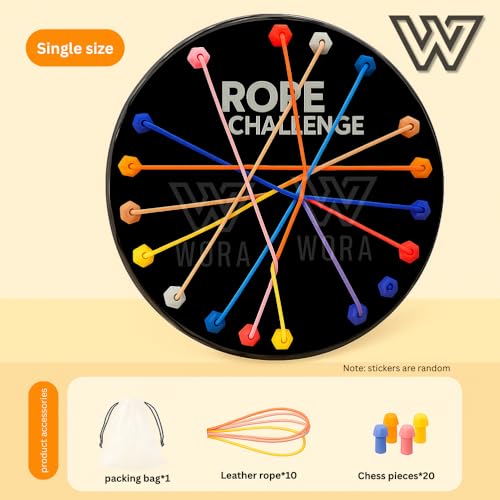 Image of Wora Educational Rope Challenge Toys for 4 Year Boy - Engaging Educational Toys for 3 Year Old - Fun Kids Playing Items Indoor - Develops Motor Skills and Problem Solving