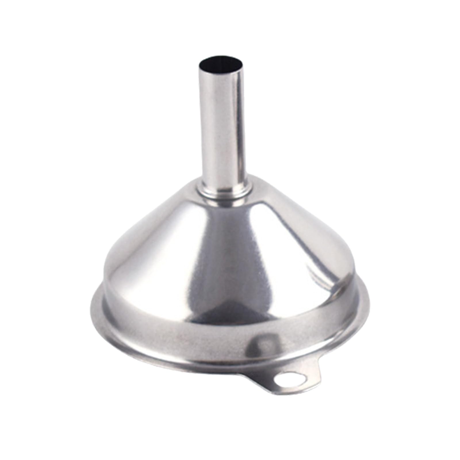 yanwuwa Rusts Resistant Stainless Steel Funnel Food Safe Metal Liquid Transfer Funnel with Hanging Hole Cooking Accessories Conical