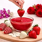 Red Candy Wafer Chocolate Melts - 12 oz Valentine’s Day Candy Melting Wafers for Baking, Decorating, Dipping, Drizzling & Desserts