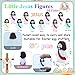 50 Pcs Little Jesus Figures– Rubber Mini Jesus Figurines in Bulk Christian Doll Tiny Baby Jesus Loves You Figures for Hide and Seek Easter Egg Fillers Egg Hunt Religious Party Favors (Mix Color 10)
