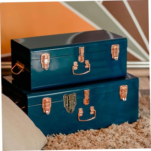 Image of DOITOOL 6pcs Vintage Duckbilled Hasp Lock Sturdy Metal Toggle Latch with Padlock Hole for Wooden Boxes Toolboxes and Jewelry Cases Versatile Decorative Clasp for Home and Travel