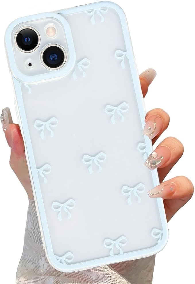 Knrlqim Cover per iPhone 13 6,1', Aesthetic Papillon Motive Disegno Design per Donne Ragazze, Sottile Morbida Silicone Custodia Antiurto Antigraffio Bumper Protettiva Case, Papillon 2