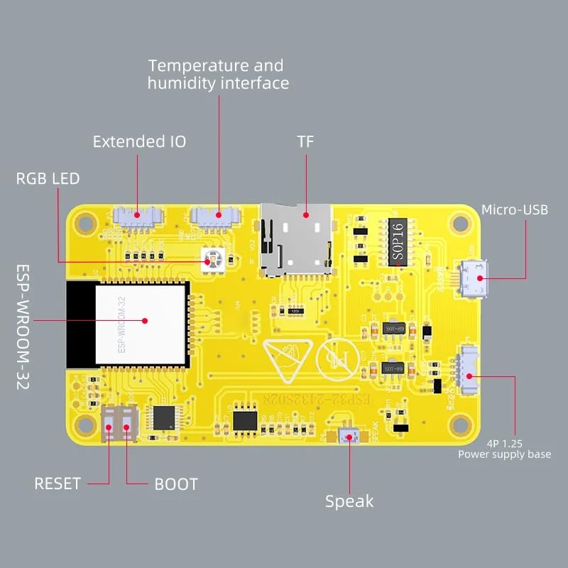 1 pz Schermo ESP32 Touch Screen LCD TFT da 2,8 pollici 240 * 320 WiFi BT per Arduino LVGL