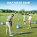 IGRL Golf Yard Game - 6 Holes Backyard Golf Games for Adults, Golf Chipping Game Set with Balls, Carry Bag, Flag & Obstacles, Outdoor Indoor Golf Gifts for Men Lawn, Beach, Camping, Park, Hotel
