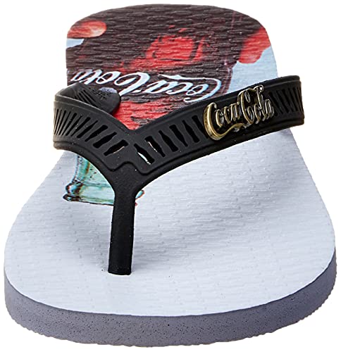 Sandália Coca-Cola, Toast, Branco/Preto, Masculino, 42