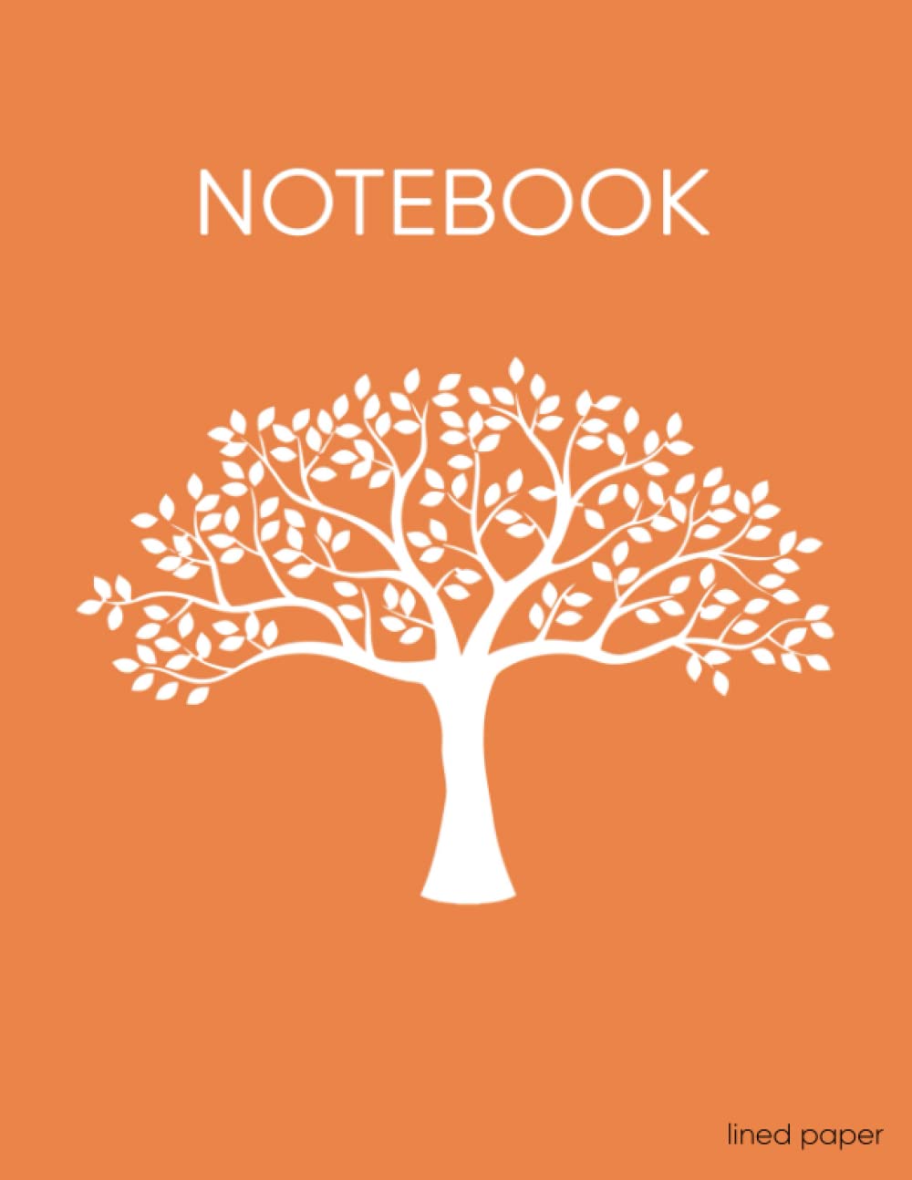 Notebook: 240 Page Notebook, 8.5x11 inch, 120 sheets/240 pages, Classic 240 Lined Pages with Soft Cover (Smooth Orange)