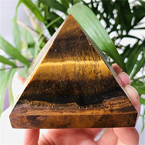 BIANMTSW Home Collections   Hermosa piedra de cristal natural de 6 cm, ojos de tigre naturales, pirámide pulida, minerales de reiki, cristales de cuarzo para la venta