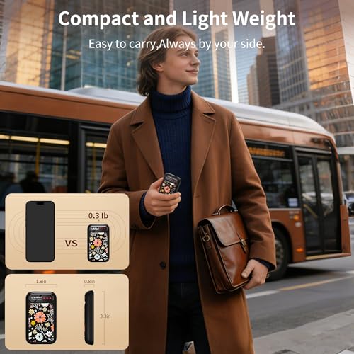 Lerat Hand Warmers Rechargeable, Fast Heating Hand Warmer with 3 Heat Settings, Portable Hand Warmer Reusable Gifts for Women Black Tenacious Glow - image 6