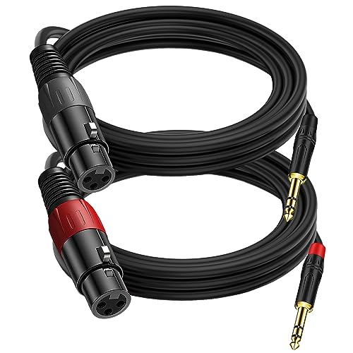 Adaptateur XLR vers TRS stéréo 1/4 adaptateur XLR femelle vers jack 6,35 mm