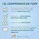 Foxy Creme | Gesichtstücher in Box | 12 Packungen mit 76 Taschentüchern 4-lagig | Mit Feuchtigkeitscreme | FSC zertifiziert | 100% erneuerbare elektrische Energie | 100% recycelbare Verpackung