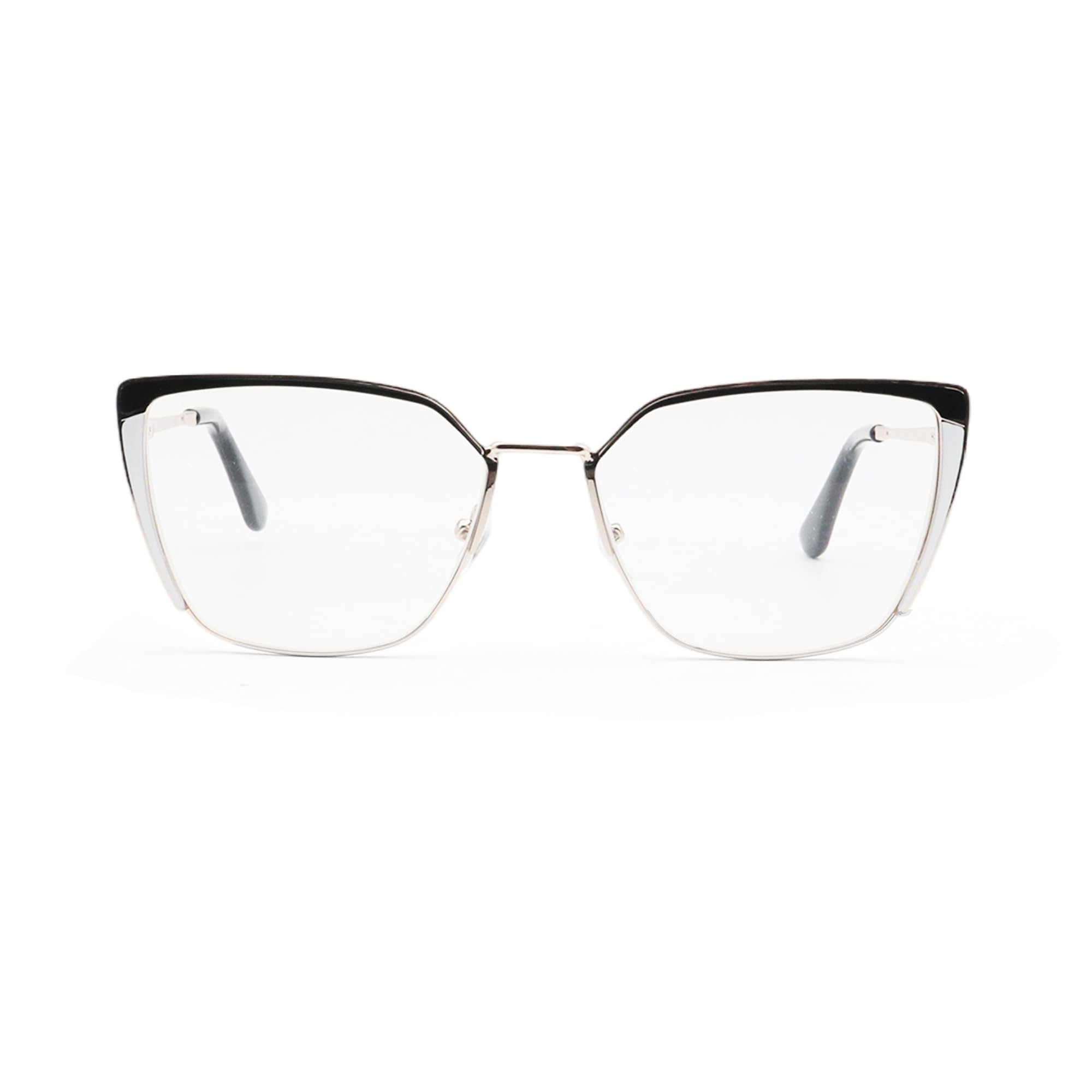 COVESATO Oversized Metal Frame Reading Glasses for Women,Fashion Cat Eye Ladies Readers (Black,1.50)