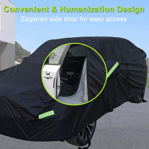 Image of SUV Car Cover for Honda CRV, Waterproof with Door Zipper | Custom Fit，All Weather Protection，Rain & Snow Proof，Windproof，Reflective Strips，Indoor&Outdoor Full Exterior