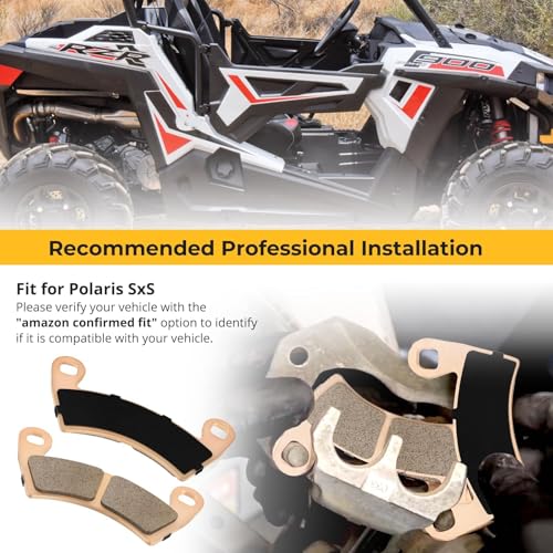 Image of Front Rear Sintered Brake Pads 2203747 2208933 2205949 for Polaris RZR 1000 /900-4 /RS1 Ranger-Crew 900 /800 /800-6x6 /700 /570-Full-Size /1000 /Diese-l