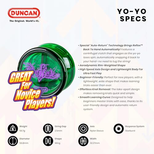 Duncan Toys Reflex Auto Return Yo-Yo, Beginner String Trick Yo-Yo, Blue by Duncan - Image 4