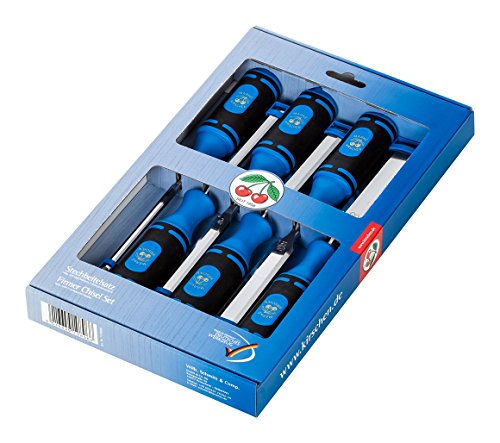 Kirshen 1118000 Jeux de 6 Ciseaux à bois No° 1118, Multicolore