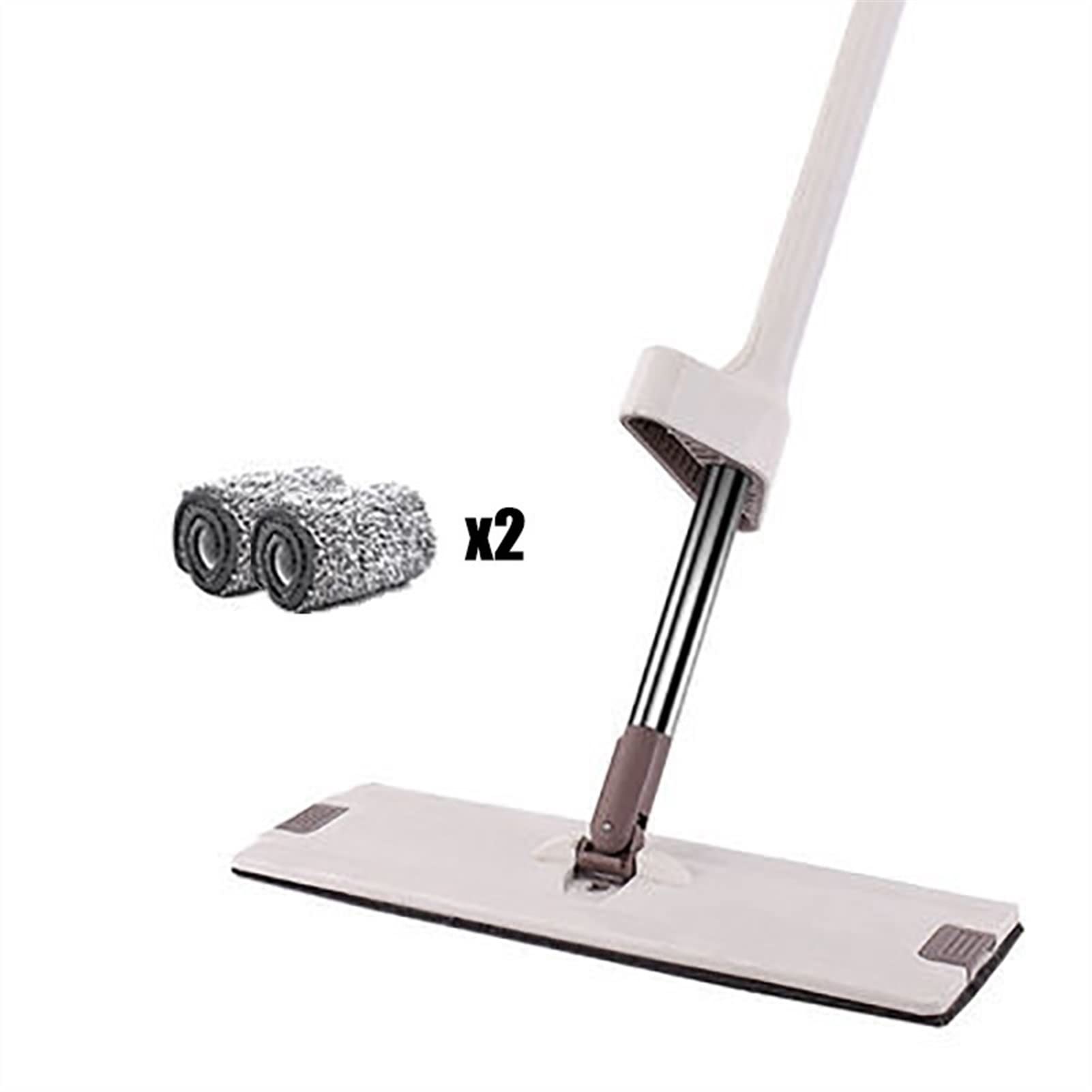 fregona Limpieza del piso automático de la rotación automática de la nivelación automática del trapeador automático del trapeador de la mano con la herramienta de limpieza de la almohadilla de microfi
