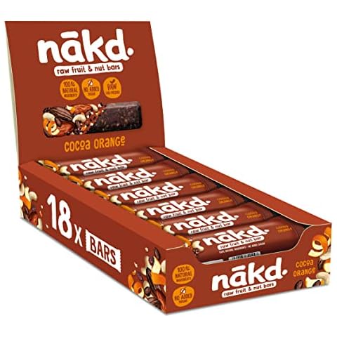 Nakd Cocoa Orange Fruit & Nut Bars - Vegan Cover