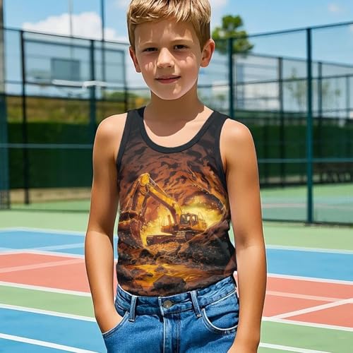 Kids Boys Tank Tops for Children Sleeveless Shirts for Girls3