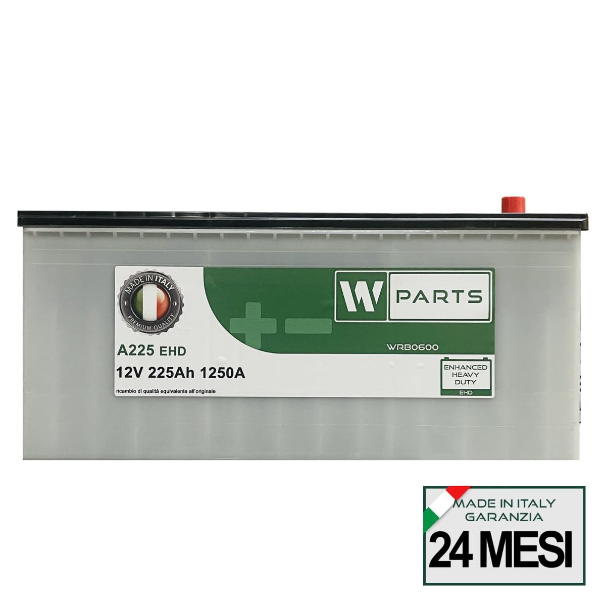 BATTERIA INDUSTRIALE CAMION AUTOCARRO 225Ah - 1250A - Heavy Duty | 225 Ah| 220Ah