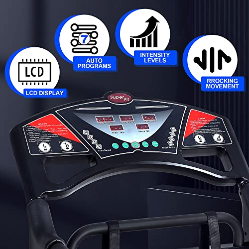 Image of Vibration Platform Workout Machine, Heavy Duty Recovery Whole Body Circulation Vibration Plate 400bl Support for Home Trainer Gym Equipment