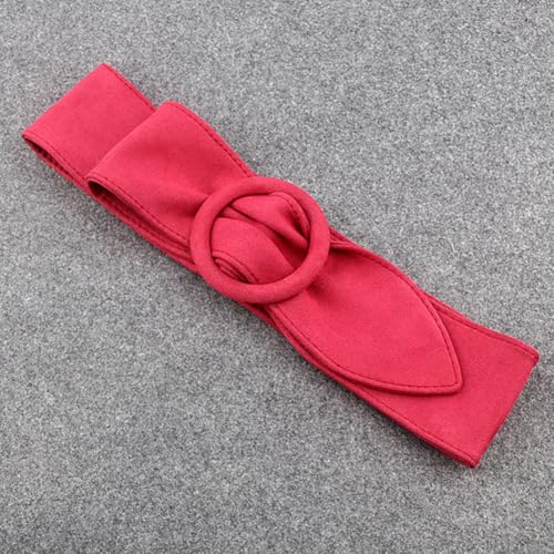 GORGECRAFT Red Women Waist Belt Velvet Adjustable Overcoat Jacket Sash Decorative Waistband Belts Replacements with Clasp Coat Belt Band Cinch Tie Corset Waistband for Windbreaker Women Accessories3