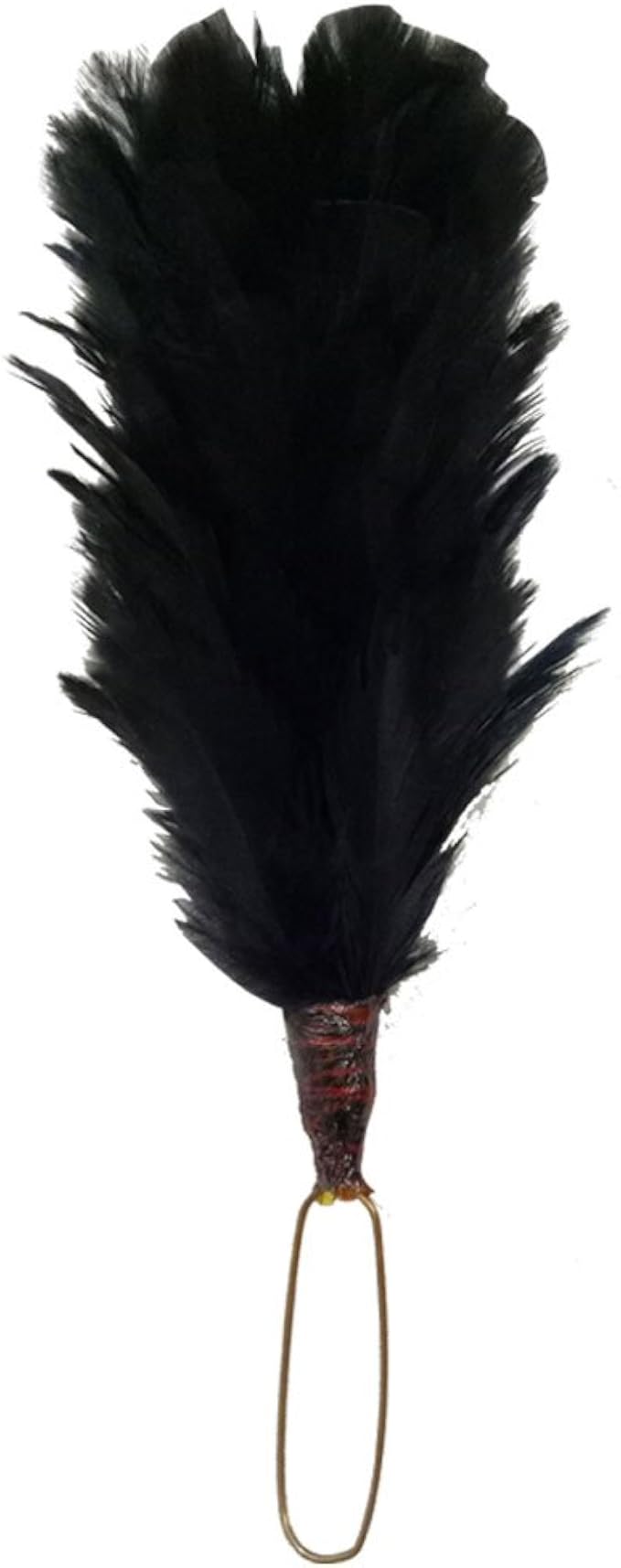 6 Inch Plume Feather Hackle Balck Color 