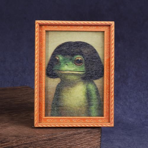 Imanes decorativos 3D para refrigerador Funny Frog miniatura 1