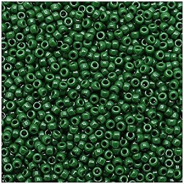 5 g TOHO Demi Round Spacer Seed Beads Rocailles, Size 8/0, Opaque Jet (# 49), Japan, Glass
