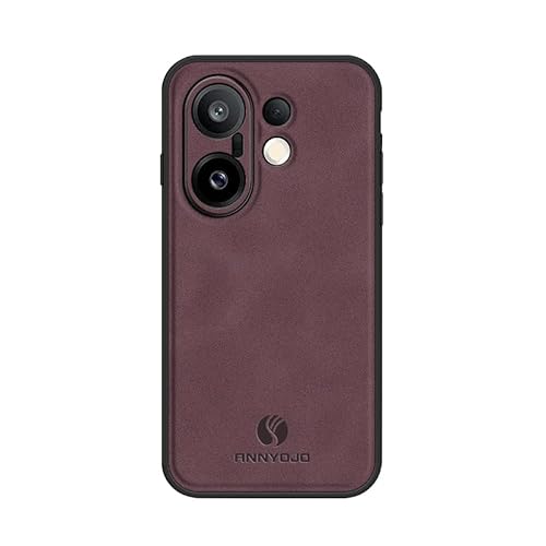 Case 対応機種 for Vivo X200 FE, 対応機種 for Vivo S30 Pro mini マットレザー スマートフォンケース Red.