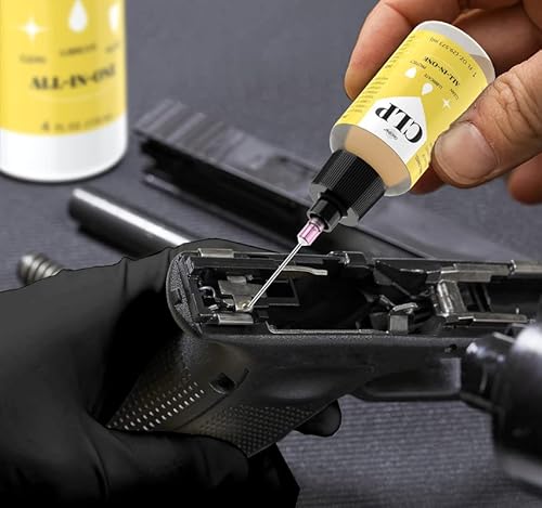Gun Oil 4 Oz & 1 Oz Needle Oiler, Multi-Purpose Gun Cleaner, Gun Cleaning Kit Clp And Gun Oil Cleaner, Lubricant And Protector - By Qucship #TOP2