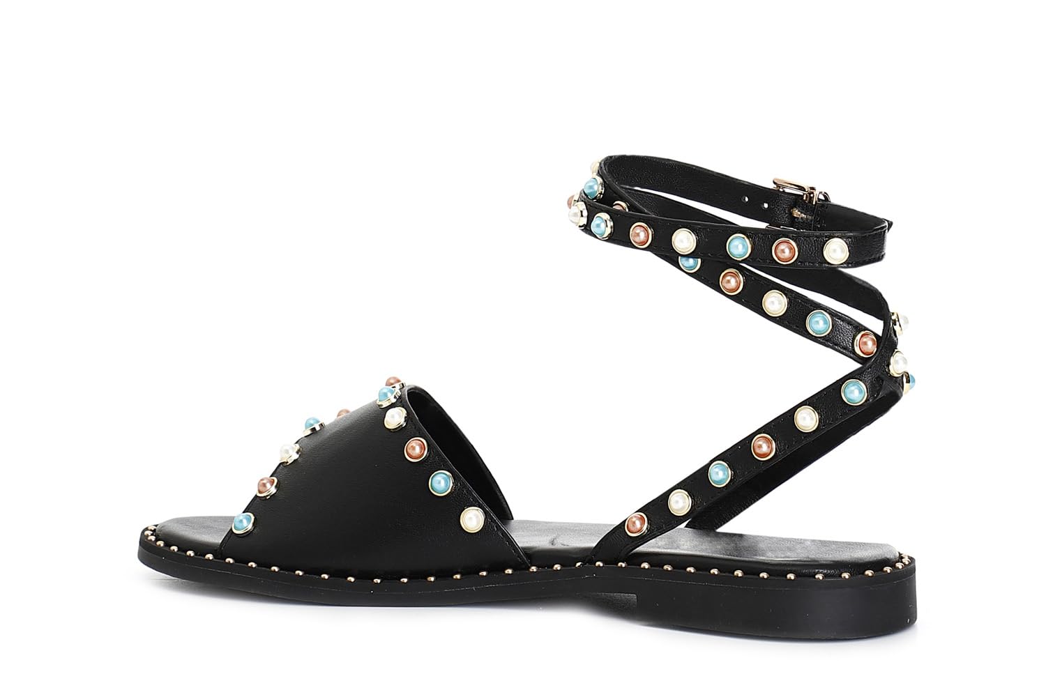 CAFèNOIR - Sandali Asimmetrici In Pelle, Da Donna, Colore Nero