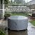Chinchilla Heavy Duty 44 Inch Round Fire Pit Cover - 100% Waterproof & Weatherproof 600D Oxford Fabric, Durable All-Season Protection for 41/42/43/44 Inch Propane Fire Pits and Tables