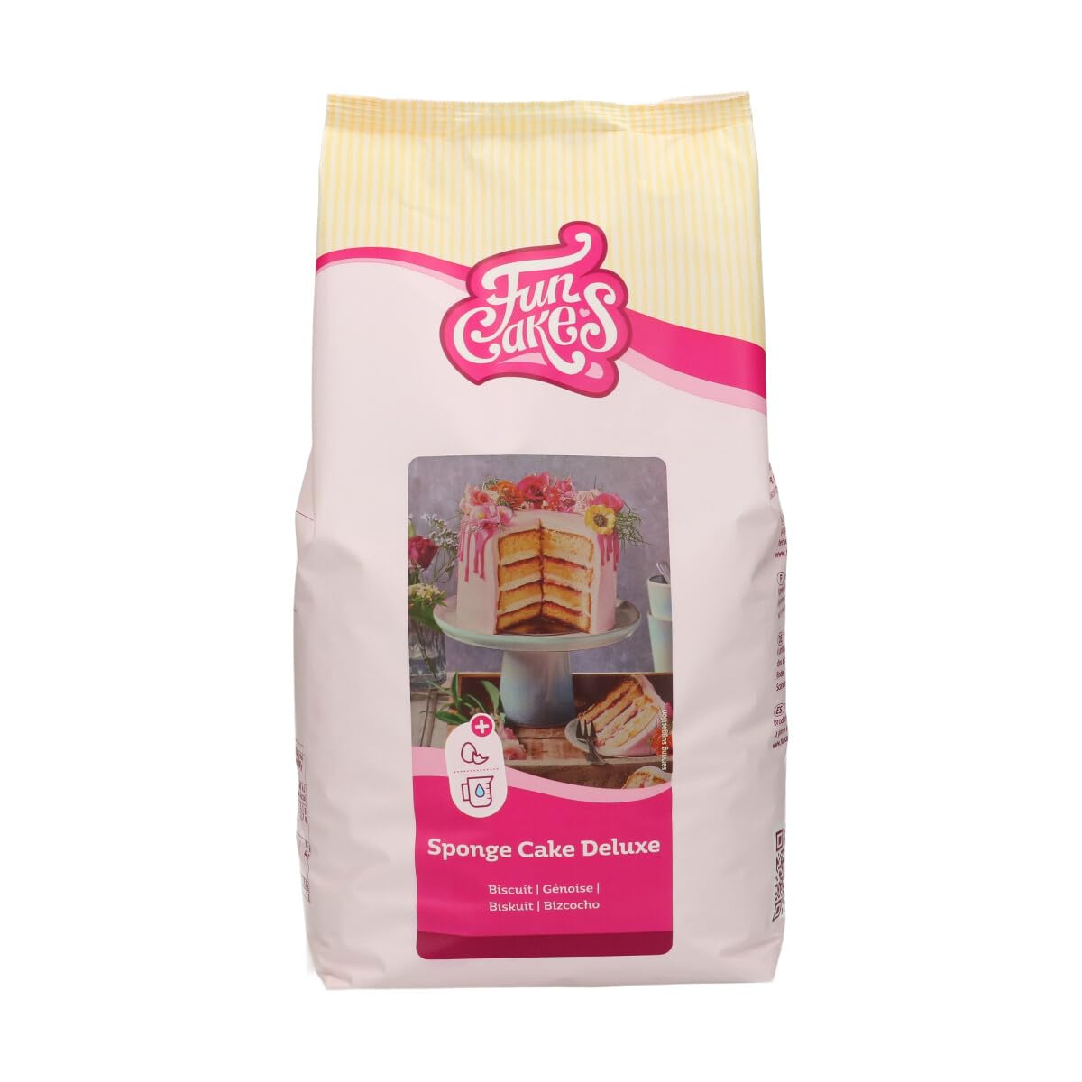 FunCakes Mix for Sponge Cake Deluxe Easy to Use, Wonderfully Light Sponge, Perfect for Cake Decoration, Confectioner Quality, Halal, 4 kg