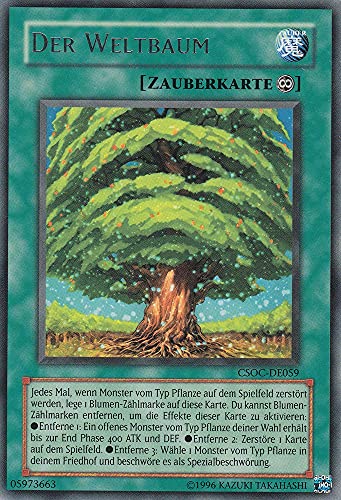 CSOC-DE059 - Der Weltbaum - Rare - Deutsch - Crossroads of Chaos - mit LMS Trading Fieldcenter-Karte Yugioh