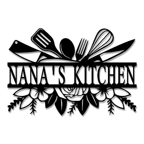 Personalized Metal Kitchen Sign for Cook Restaurant Monogram Signs for ...