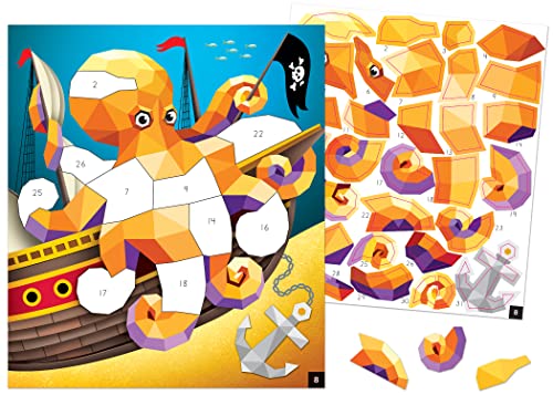 Image of Teacher Created Resources Ocean Life Modern Mosaics Stick to the Numbers (TCR10324)