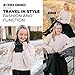 Zero Grid Infinity Travel Scarf Loop with Hidden Zipper Pockets for Passport, Phone, Cash, Cards - Converts to Blanket, Wrap, or Shawl